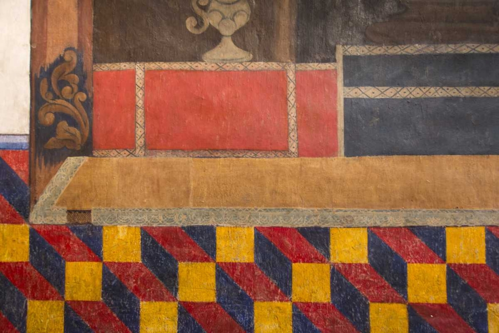 AZ, San Xavier del Bac MissionWall paintings